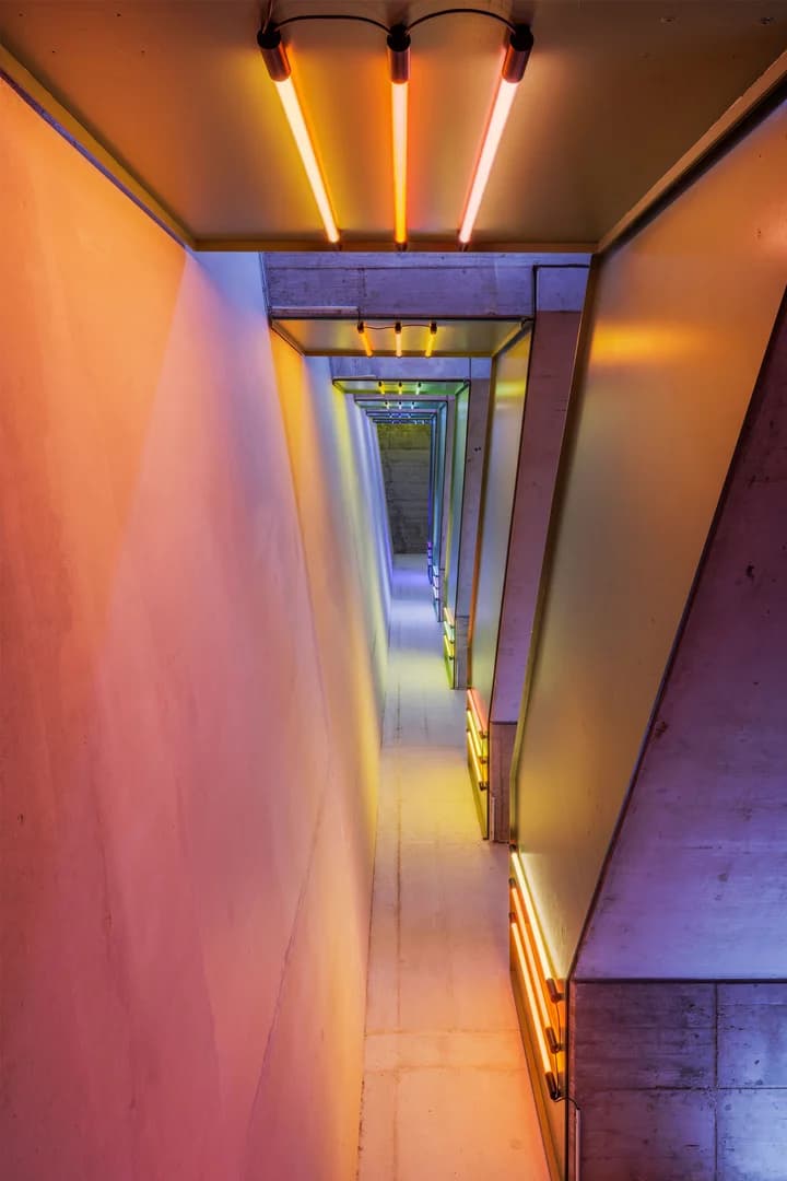 Interior staircase view
