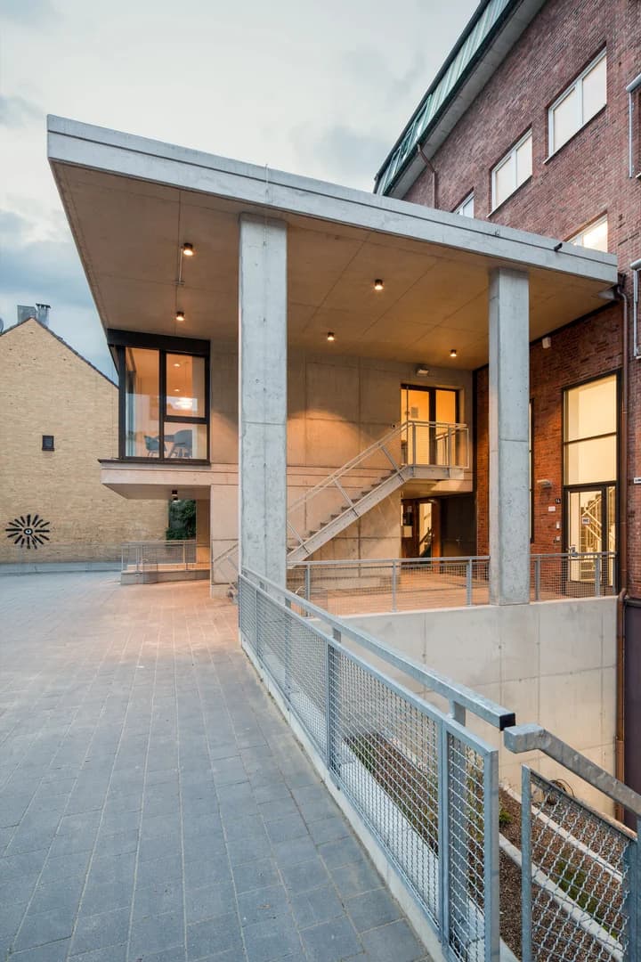 View of the entrance